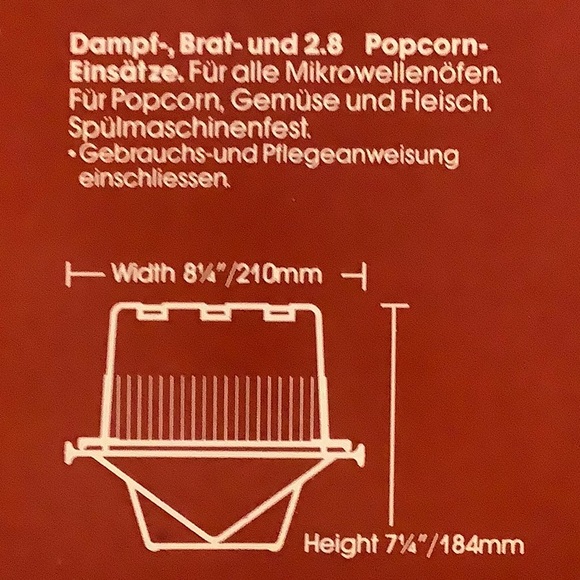 Anchor Hocking Kitchen Anchor Ovenware Popcorn Popper Veggie